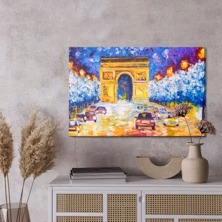 Canvastavla - Triumphal arch as painted