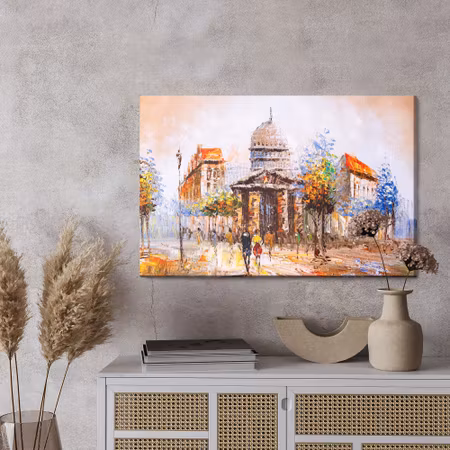 Canvastavla - Paris streets as painted