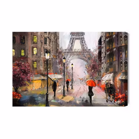 Canvastavla - A rainy day in paris