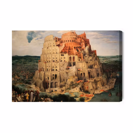 Canvastavla - Pieter bruegel the tower of babel
