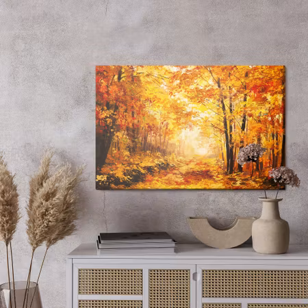 Canvastavla - Forest in autumn colors