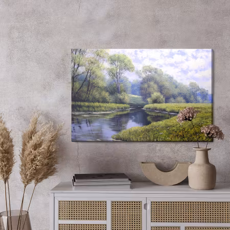 Canvastavla - River in the forest