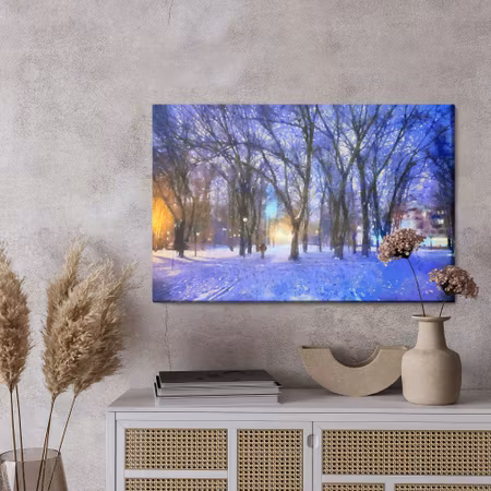 Canvastavla - Winter in the park