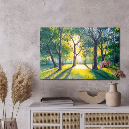 Canvastavla - Forest in the morning