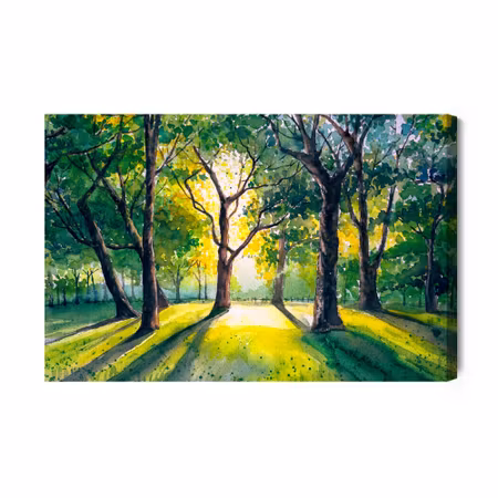 Canvastavla - Forest in the morning