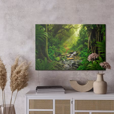 Canvastavla - 3d rainforest