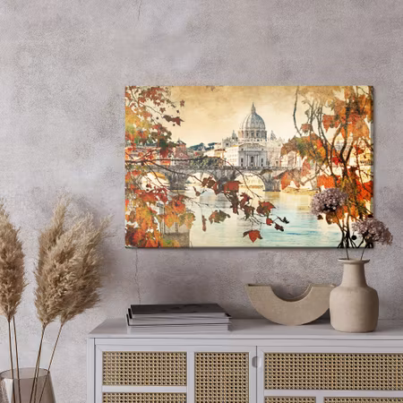 Canvastavla - Autumn in rome