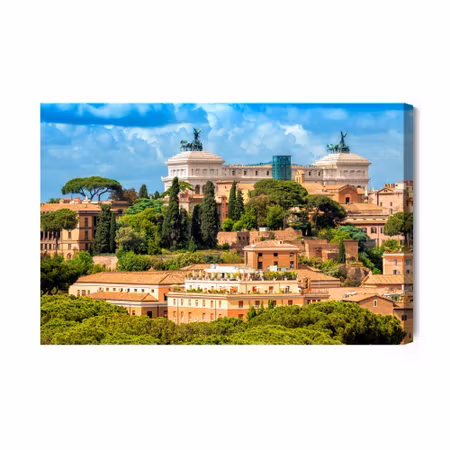 Canvastavla - Venetian square in rome