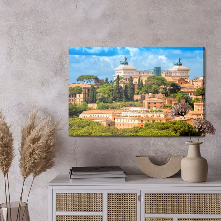 Canvastavla - Venetian square in rome