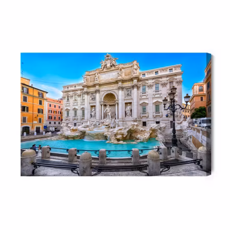 Canvastavla - Trevi fountain in rome