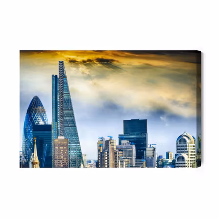 Canvastavla - London skyscrapers 3d