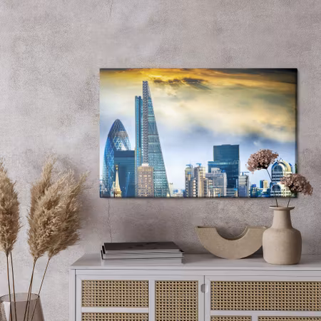 Canvastavla - London skyscrapers 3d