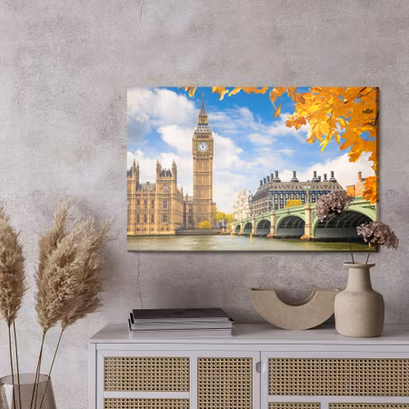 Canvastavla - View of big ben in london