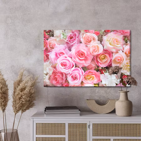 Canvastavla - 3d multi-colored roses