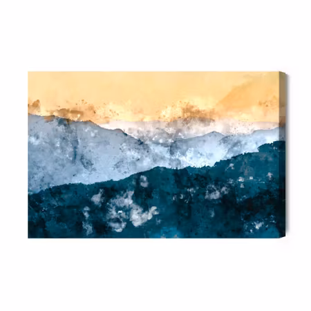 Canvastavla - Abstract mountain landscape