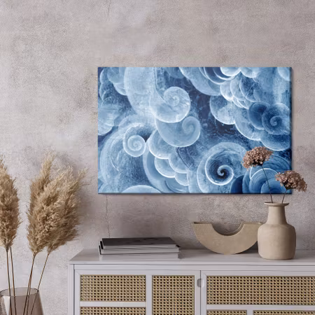 Canvastavla - Abstract agitated waves