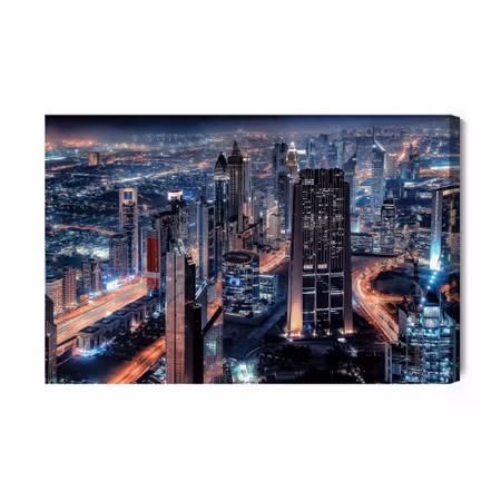 Canvastavla - Dubai at night