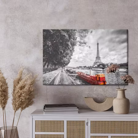 Canvastavla - River seine in paris