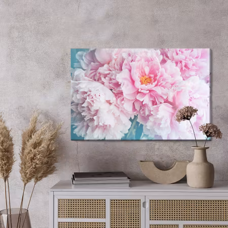 Canvastavla - Delicate peonies