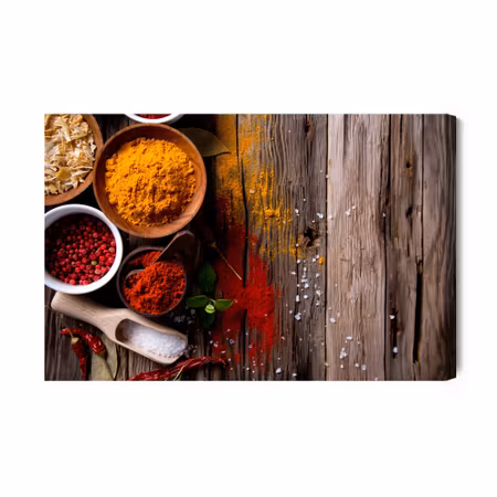 Canvastavla - Sharp spices on boards