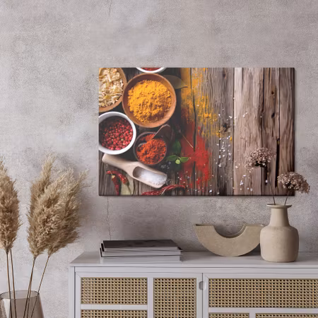 Canvastavla - Sharp spices on boards