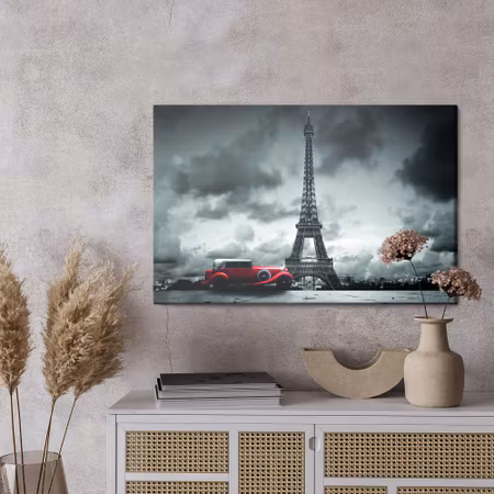 Canvastavla - Old car against the background of the