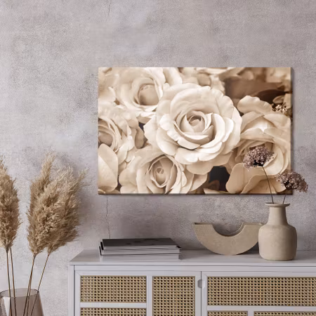 Canvastavla - Vintage rose petals
