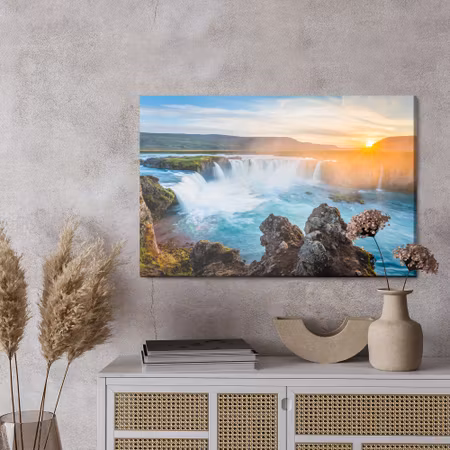 Canvastavla - Godafoss waterfall in iceland