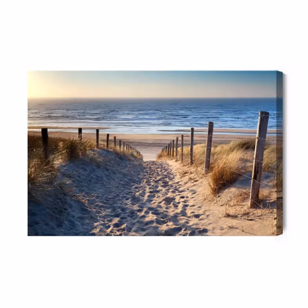 Canvastavla - Strand, north sea