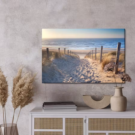 Canvastavla - Strand, north sea