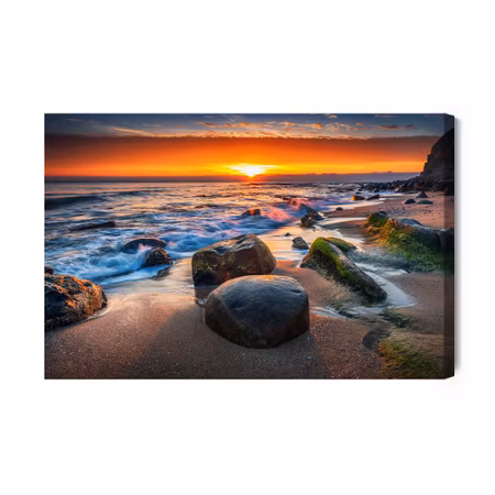 Canvastavla - Sea at the sunset