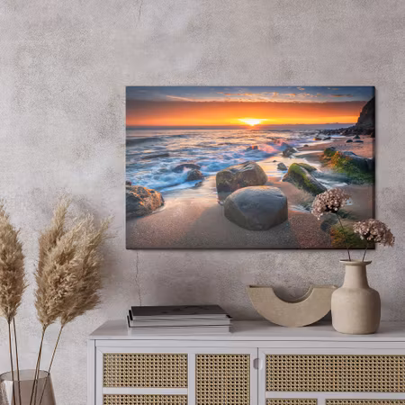 Canvastavla - Sea at the sunset