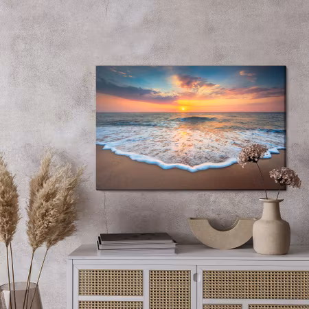 Canvastavla - Sunset at the sea