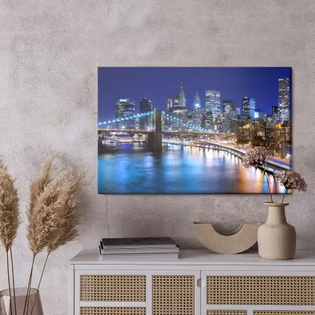 Canvastavla - Panorama of new york at night