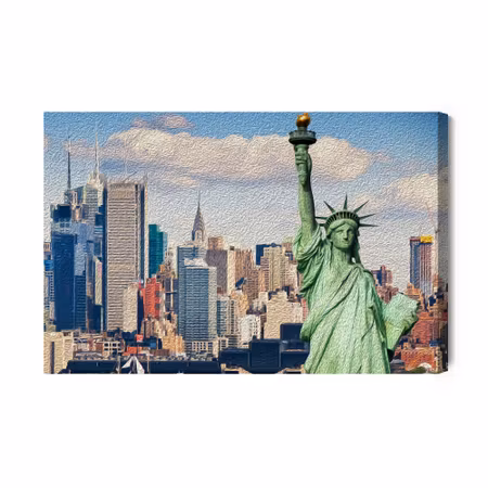Canvastavla - The statue of liberty in new york city