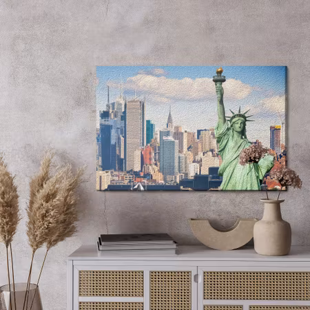 Canvastavla - The statue of liberty in new york city