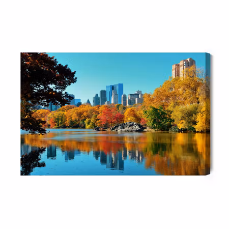 Canvastavla - Central park in the fall