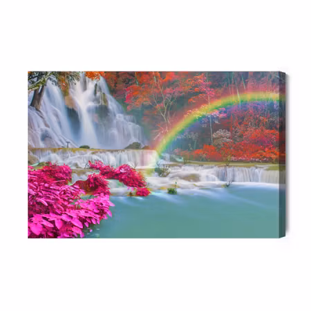 Canvastavla - Kuang si waterfall in laos