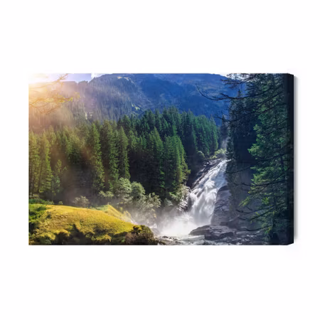 Canvastavla - Krimml waterfall in austria