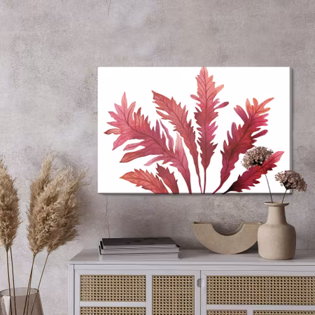 Canvastavla - Watercolor leaves