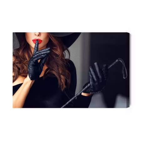 Canvastavla - Woman wearing gloves