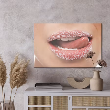 Canvastavla - Sweet lips