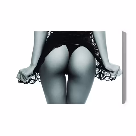 Canvastavla - Woman in sensual lingerie
