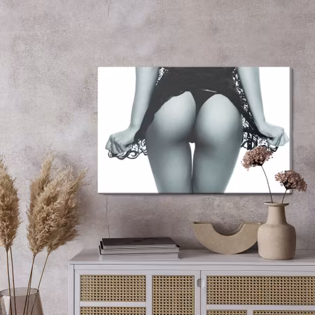 Canvastavla - Woman in sensual lingerie