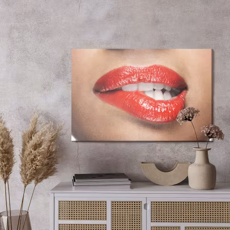 Canvastavla - Alluring lips
