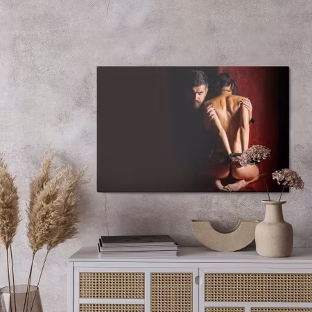 Canvastavla - Tied up woman