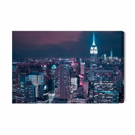 Canvastavla - New york by night