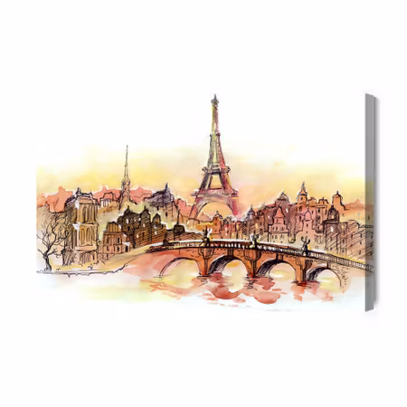 Canvastavla - Paris as painted