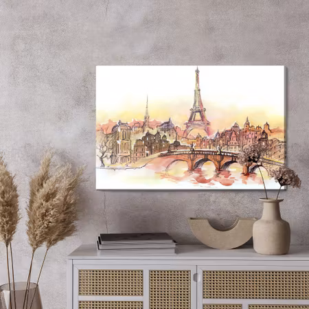 Canvastavla - Paris as painted