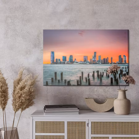 Canvastavla - Hudson river, Usa